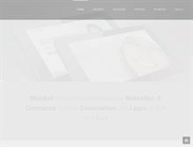Tablet Screenshot of blowfish.ch